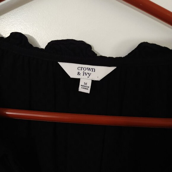 Crown & Ivy Black Shirt - Picture 3 of 7